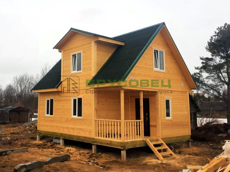 Дом по проекту «Барши» 6×8 м (под ключ)